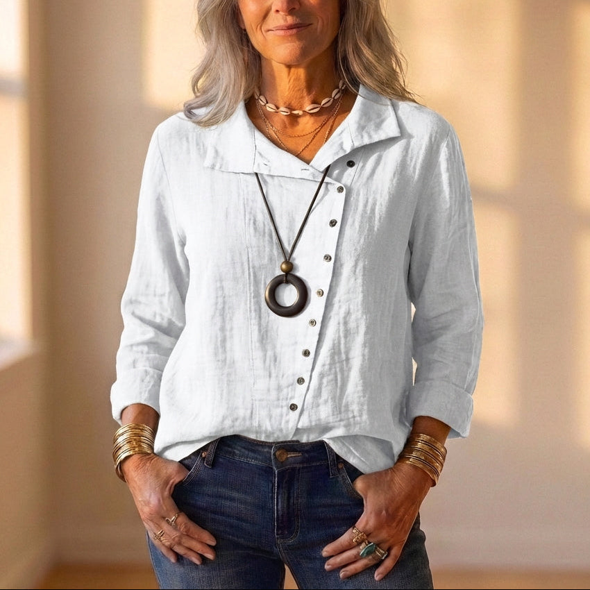 Chemise à col boutonnée sur le devant