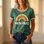 Camiseta con gráfico Good Vibes Rainbow