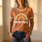 Camiseta con gráfico Good Vibes Rainbow